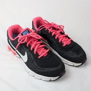 Nike Women's Size 8 Reax Run 9 Black And Hot Pink Tennis Shoes